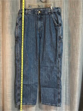 Carhartt Men's Straight Leg Blue Work Jeans